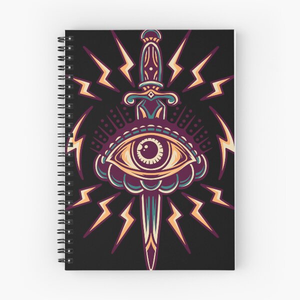 Item preview, Eye And Knife Retro Illustration designed and sold by STR Graphs.
