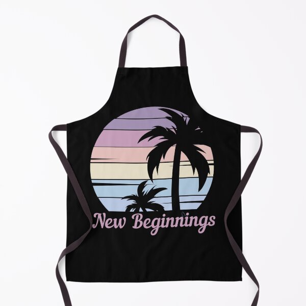 Item preview, New Beginnings - Vintage Palm Tree Sunset,  Good Vibes, Self Love  designed and sold by Sun Sand & Sea Art.