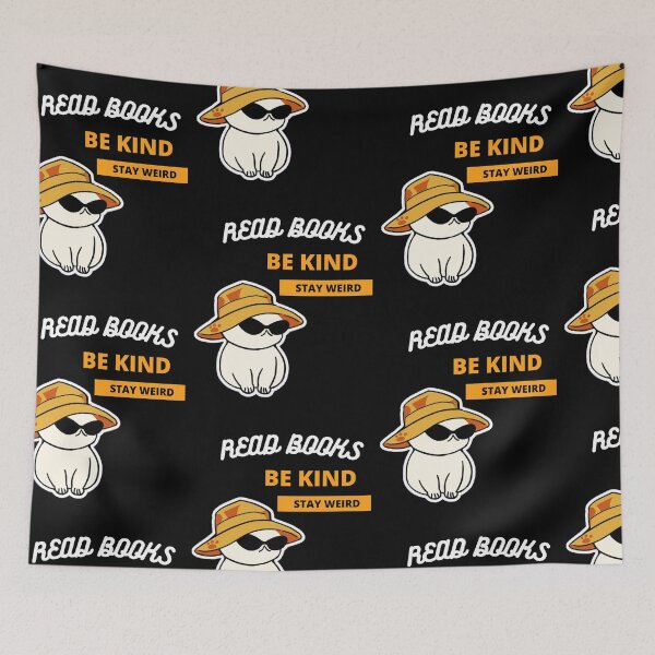Item preview, Read Books Be Kind Stay Weird Blue Quote designed and sold by Ivy-si.