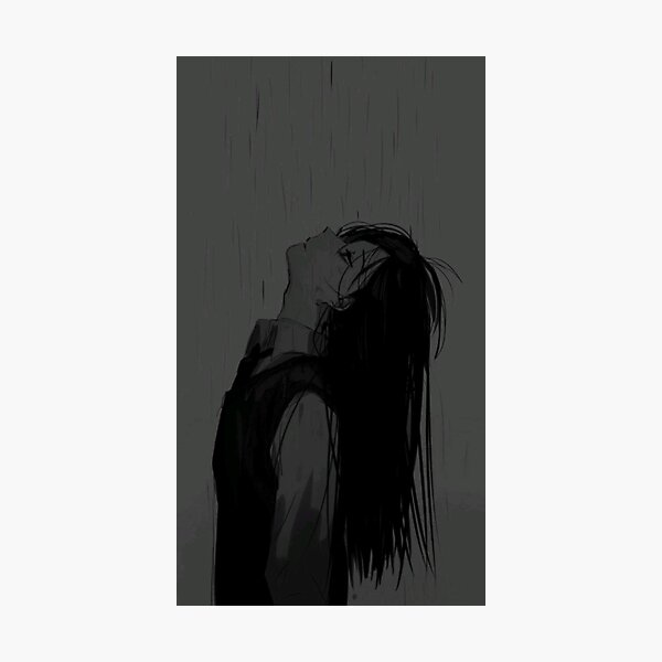 Sad Girl Photographic Print for Sale by Harukuradesu0