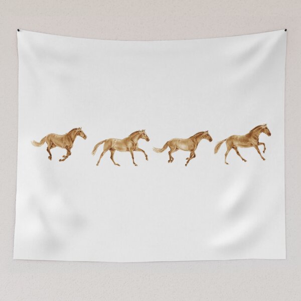 Item preview, Galloping horse 1 to 4 - brown colorized version designed and sold by SylvieG18.