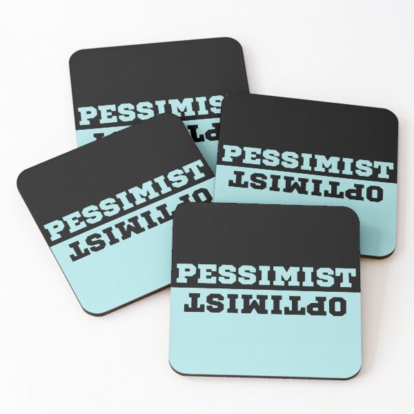 Item preview, Pessimist and Optimist designed and sold by foreverfictionl.