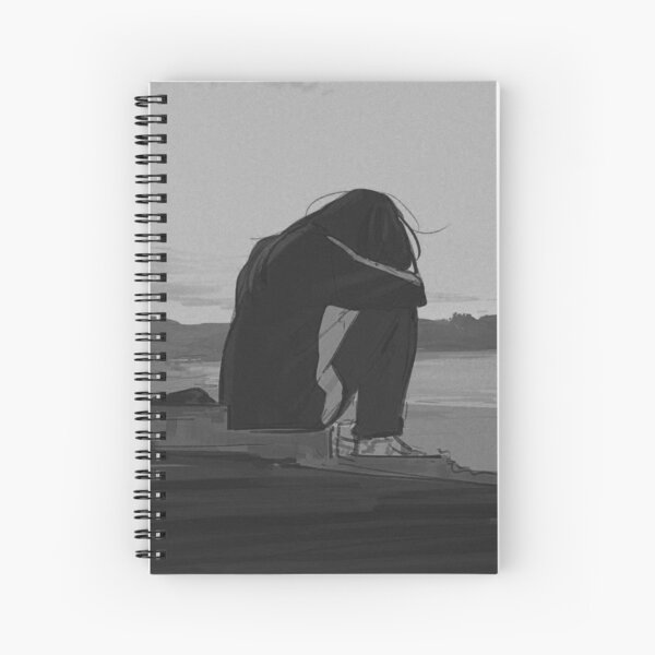 EYES - SAD JAPANESE ANIME AESTHETIC Notebook by Poser_Boy