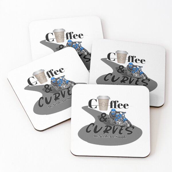 Item preview, Cafe Racer Motorcycle, Coffee & Curves, My Needs Are Simple  designed and sold by GrungeGarage.