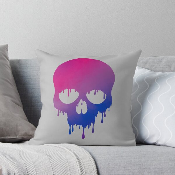 Item preview, LGBTQ Pride Paint Drip Skull Bi / Bisexual designed and sold by Creweemmaeec11.
