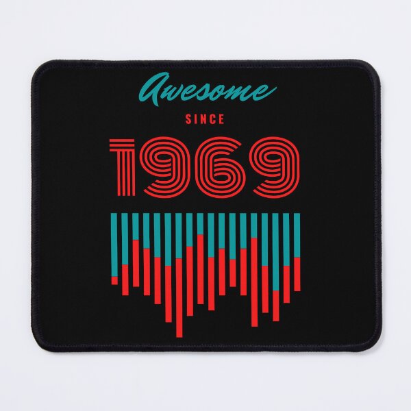 Item preview, Awesome since 1969,birthday graphic design  designed and sold by Tshepomuza.