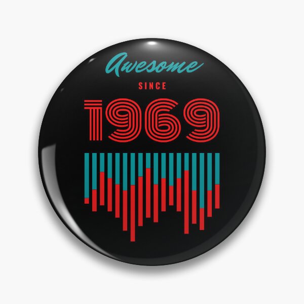 Item preview, Awesome since 1969,birthday graphic design  designed and sold by Tshepomuza.