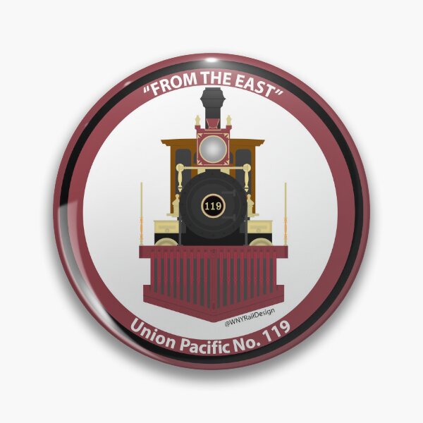 Item preview, "From The East" Union Pacific No. 119 Circle Design designed and sold by WNYRailDesign.