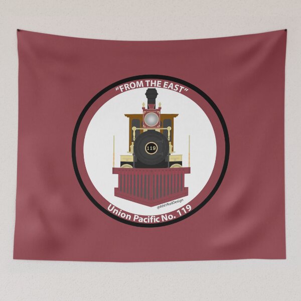 Item preview, "From The East" Union Pacific No. 119 Circle Design designed and sold by WNYRailDesign.