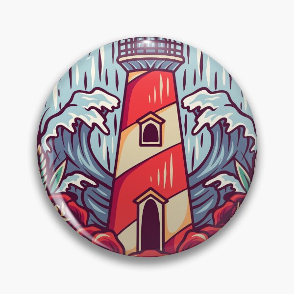 Item preview, Lighthouse Retro Illustration designed and sold by STR Graphs.