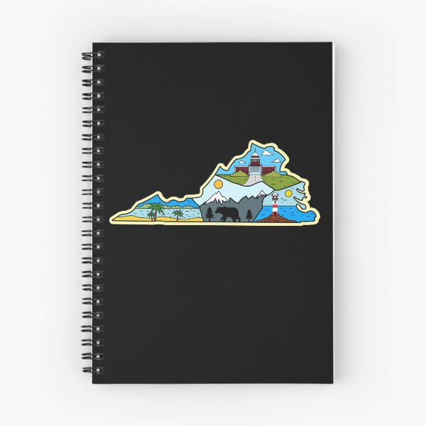 Item preview, Virginia State Map - Richmond Chincoteague Virginia Beach Mountain designed and sold by merchzy.