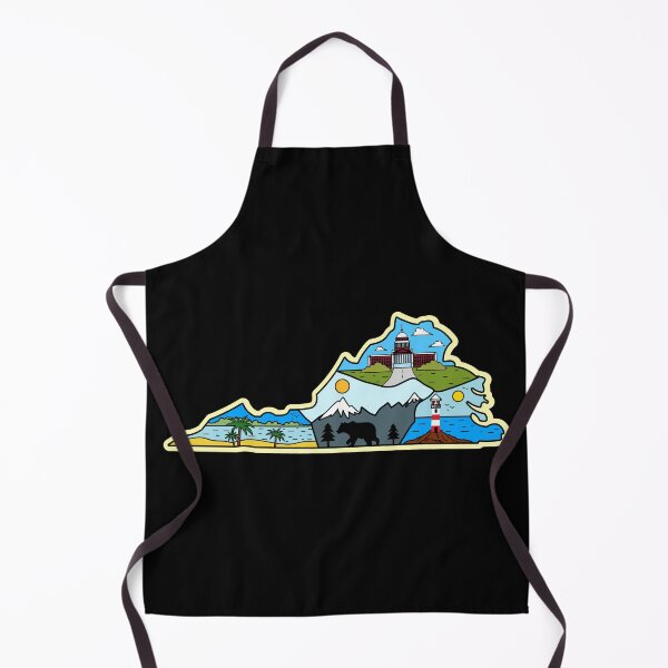 Item preview, Virginia State Map - Richmond Chincoteague Virginia Beach Mountain designed and sold by merchzy.