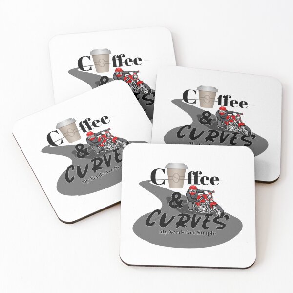 Item preview, Cafe Racer Motorcycle, Coffee & Curves, My Needs Are Simple  designed and sold by GrungeGarage.
