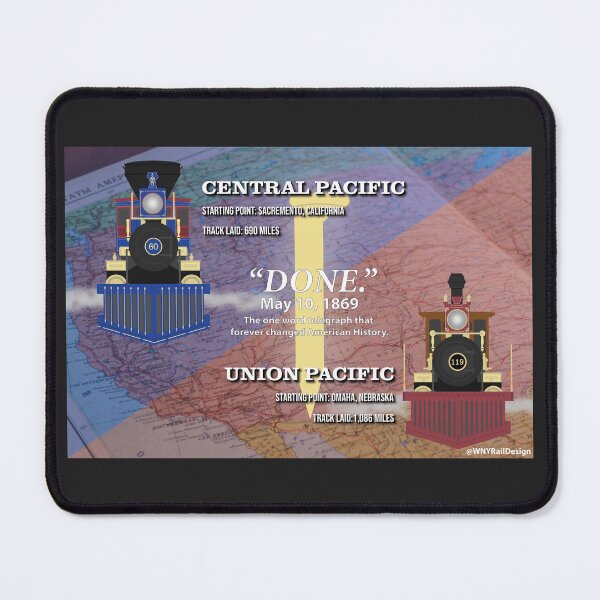 Item preview, Transcontinental Railroad Commemoration Poster designed and sold by WNYRailDesign.