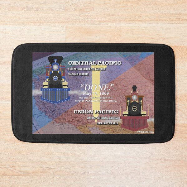 Item preview, Transcontinental Railroad Commemoration Poster designed and sold by WNYRailDesign.