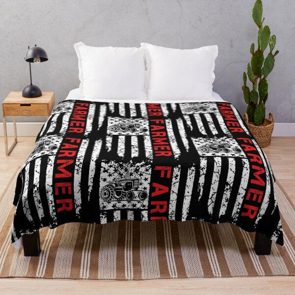 Item preview, Patriotic Tractor American Flag designed and sold by Julia Hessel.