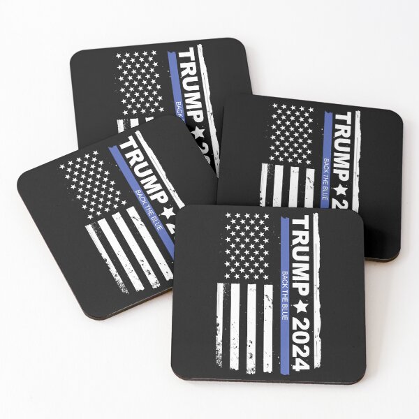 Item preview, Pro Trump 2024 Back The Blue Thin Blue Line designed and sold by Julia Hessel.