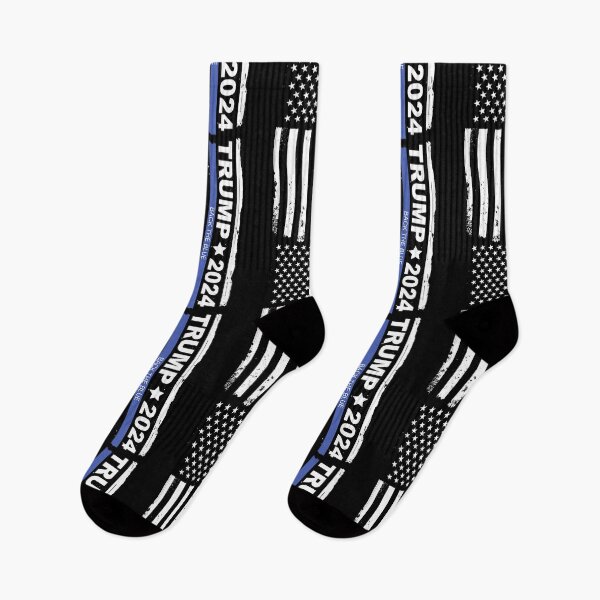 Item preview, Pro Trump 2024 Back The Blue Thin Blue Line designed and sold by Julia Hessel.
