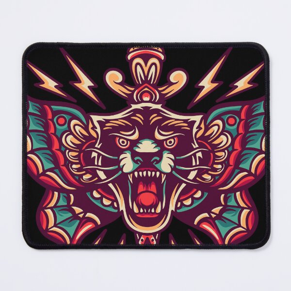 Item preview, Panther Butterfly Retro Illustration designed and sold by STR Graphs.