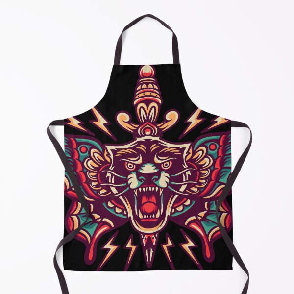 Item preview, Panther Butterfly Retro Illustration designed and sold by STR Graphs.