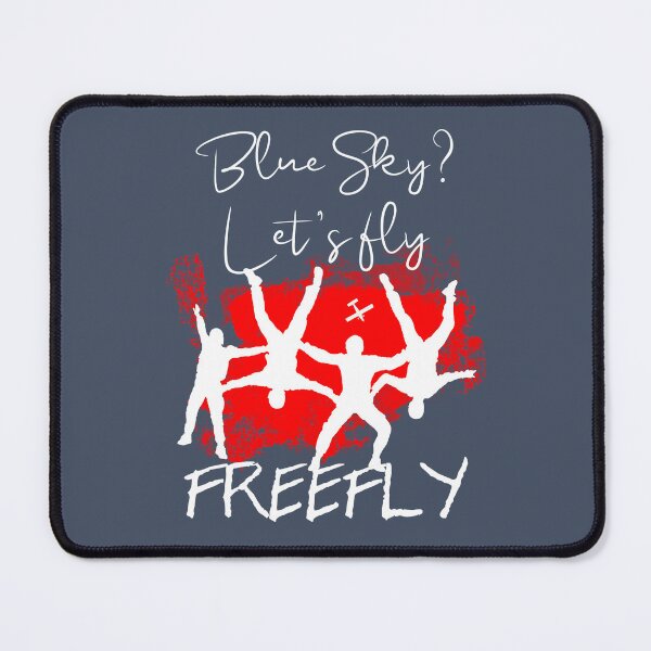 Item preview, Blue sky, let's fly, Freefly red and white designed and sold by FatSlugDesigns.