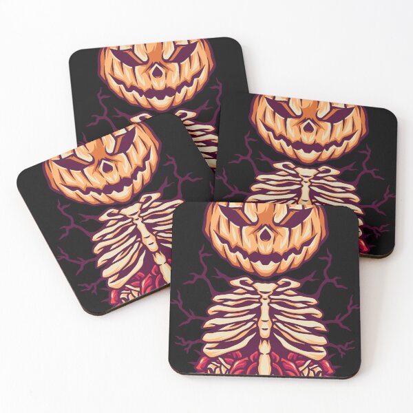 Item preview, Pumpkin Skull  And Roses Retro Illustration designed and sold by STR Graphs.