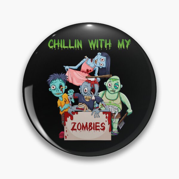 Item preview, Chilling With My Zombie Halloween- Ghost Zombie Halloween designed and sold by kynercha.
