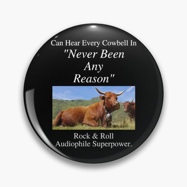 Item preview, Rock And Roll Audiophile Hear Every Cowbell Never Been Any Reason 01 White Text designed and sold by TWMBDesigns.