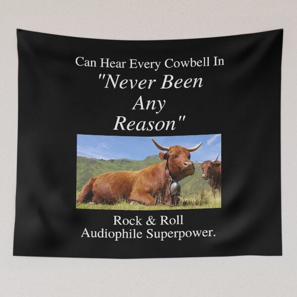 Item preview, Rock And Roll Audiophile Hear Every Cowbell Never Been Any Reason 01 White Text designed and sold by TWMBDesigns.