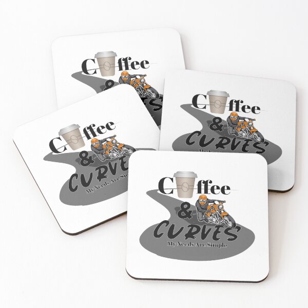Item preview, Cafe Racer Motorcycle, Coffee & Curves, My Needs Are Simple  designed and sold by GrungeGarage.