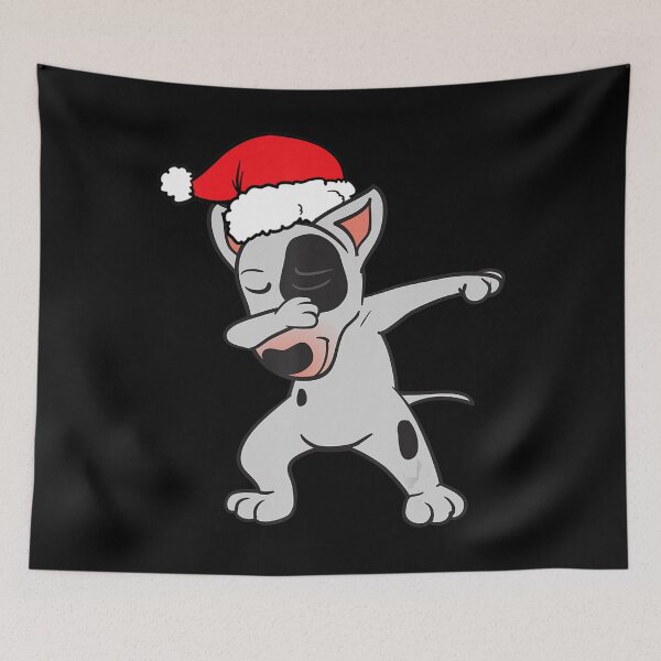 Item preview, Christmas Bull Terrier Dog Dabbing Dab Dancing designed and sold by kynercha.