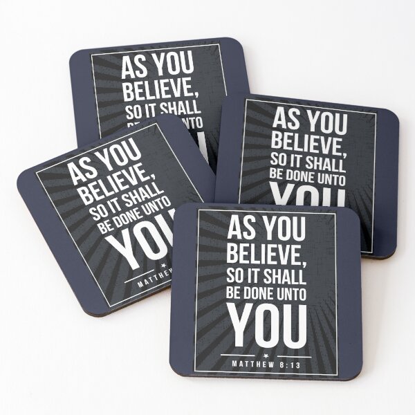 Item preview, Matthew 8:13 quote Subway style (white text on black) designed and sold by Dpe1974.