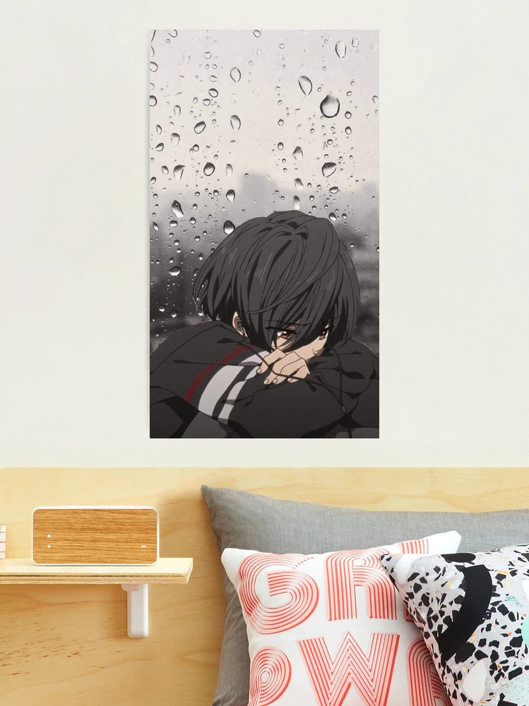 Im Fine Sad Anime Boy' Poster, picture, metal print, paint by AestheticAlex