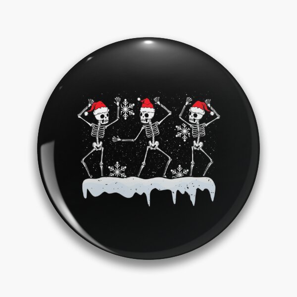Item preview, Christmas Dancing Skeletons With Santa Hat Xmas Dancer designed and sold by kynercha.