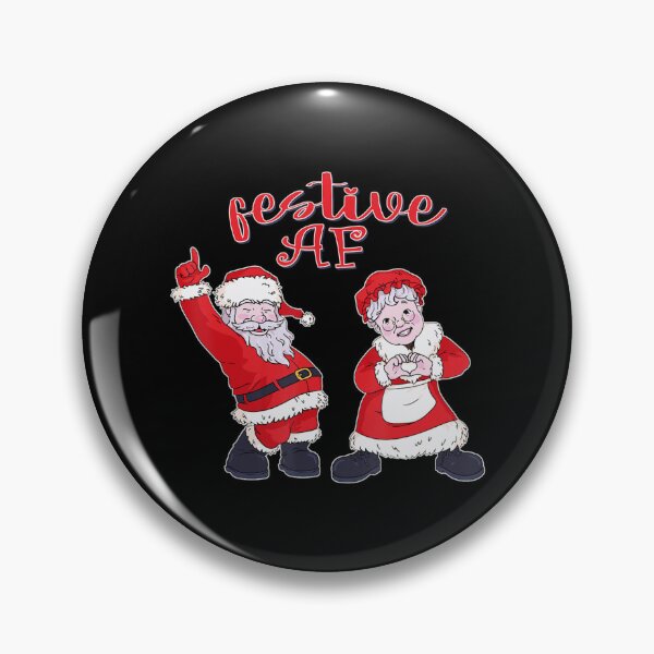 Item preview, Christmas Festive Af With Dancing Santa And Ms Claus designed and sold by kynercha.