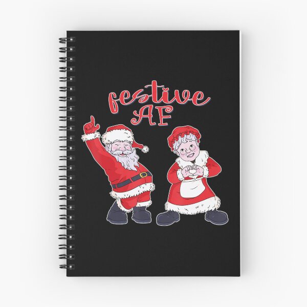 Item preview, Christmas Festive Af With Dancing Santa And Ms Claus designed and sold by kynercha.