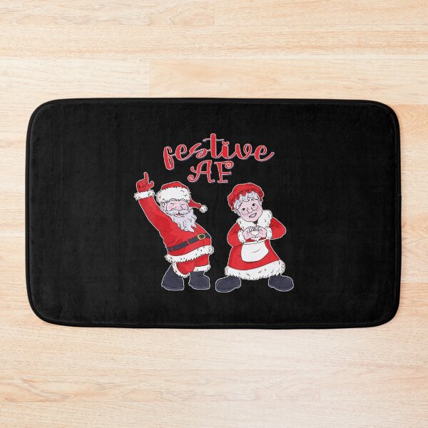 Item preview, Christmas Festive Af With Dancing Santa And Ms Claus designed and sold by kynercha.