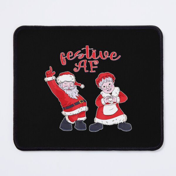Item preview, Christmas Festive Af With Dancing Santa And Ms Claus designed and sold by kynercha.
