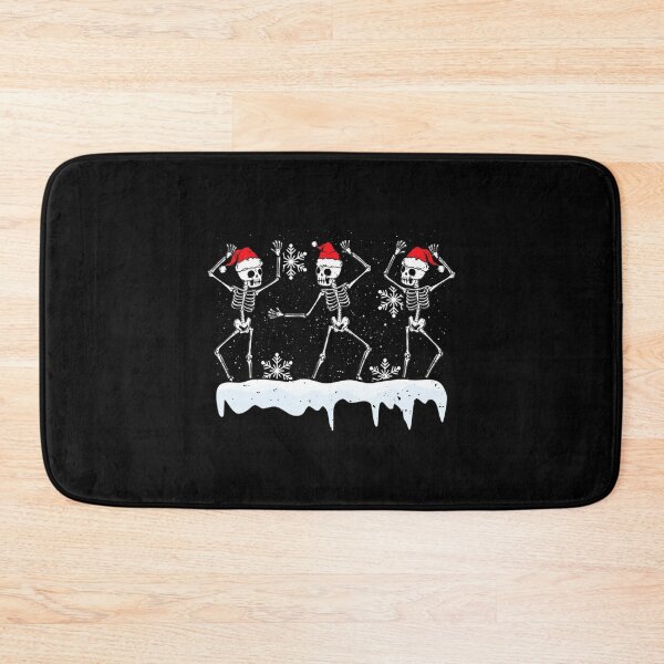 Item preview, Christmas Dancing Skeletons With Santa Hat Xmas Dancer designed and sold by kynercha.