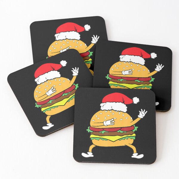Item preview, Christmas Hamburger Cheeseburger Burger Fast Food Dancing designed and sold by kynercha.