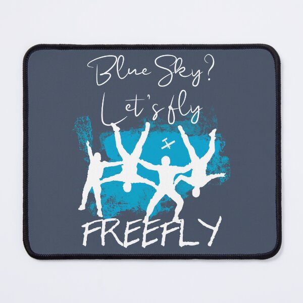 Item preview, Blue sky, let's fly, Freefly blue and white designed and sold by FatSlugDesigns.