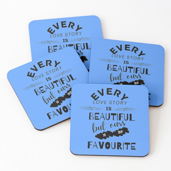 Item preview, ROMANTIC LOVE STORY QUOTE DESIGN FOR LOVE BIRDS designed and sold by Artistic Mind.