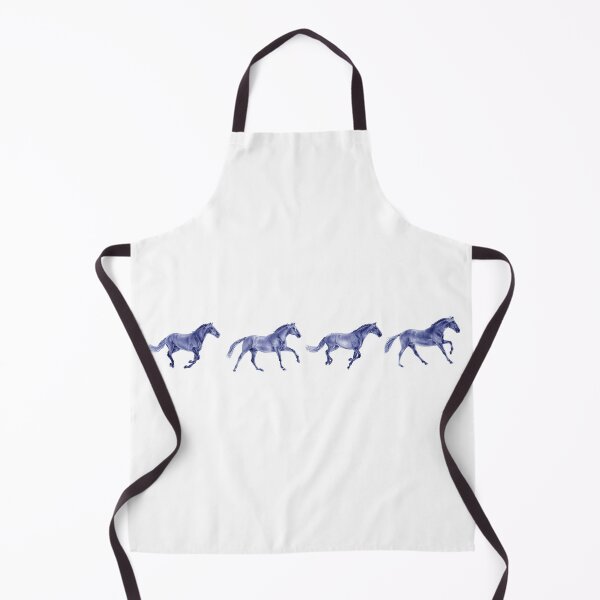Item preview, Galloping horse 1 to 4 - blue colorized version designed and sold by SylvieG18.