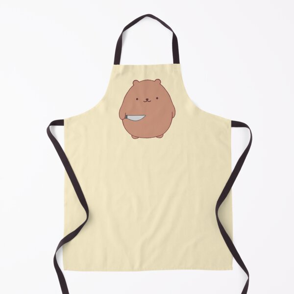 Item preview, stabby bear (light yellow bg) designed and sold by DesignByJennyyy.