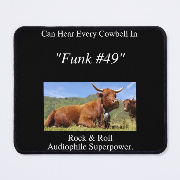 Item preview, Rock And Roll Audiophile Hear Every Cowbell Funk #49 01 White Text designed and sold by TWMBDesigns.