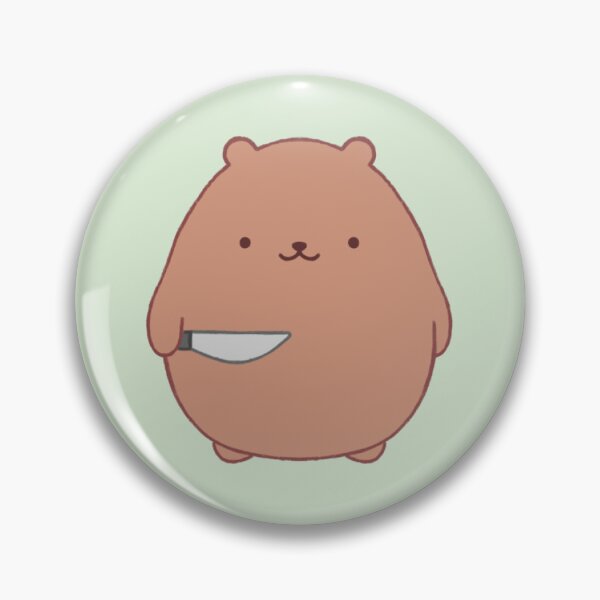 Item preview, stabby bear (light green bg) designed and sold by DesignByJennyyy.