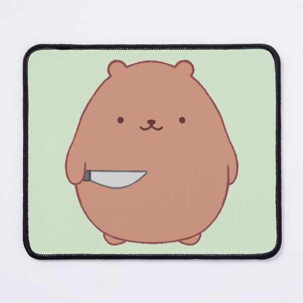 Item preview, stabby bear (light green bg) designed and sold by DesignByJennyyy.