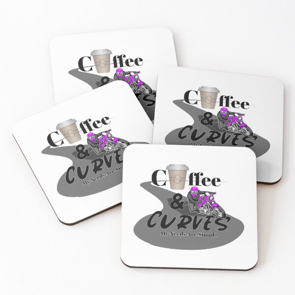 Item preview, Cafe Racer Motorcycle, Coffee & Curves, My Needs Are Simple  designed and sold by GrungeGarage.