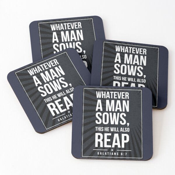 Item preview, Galatians 6:7 quote Subway style (white text on black) designed and sold by Dpe1974.