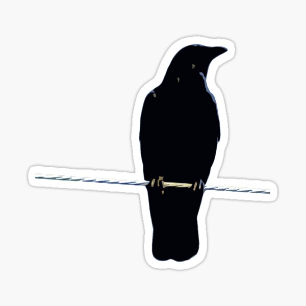 Bird on a Wire Sticker
